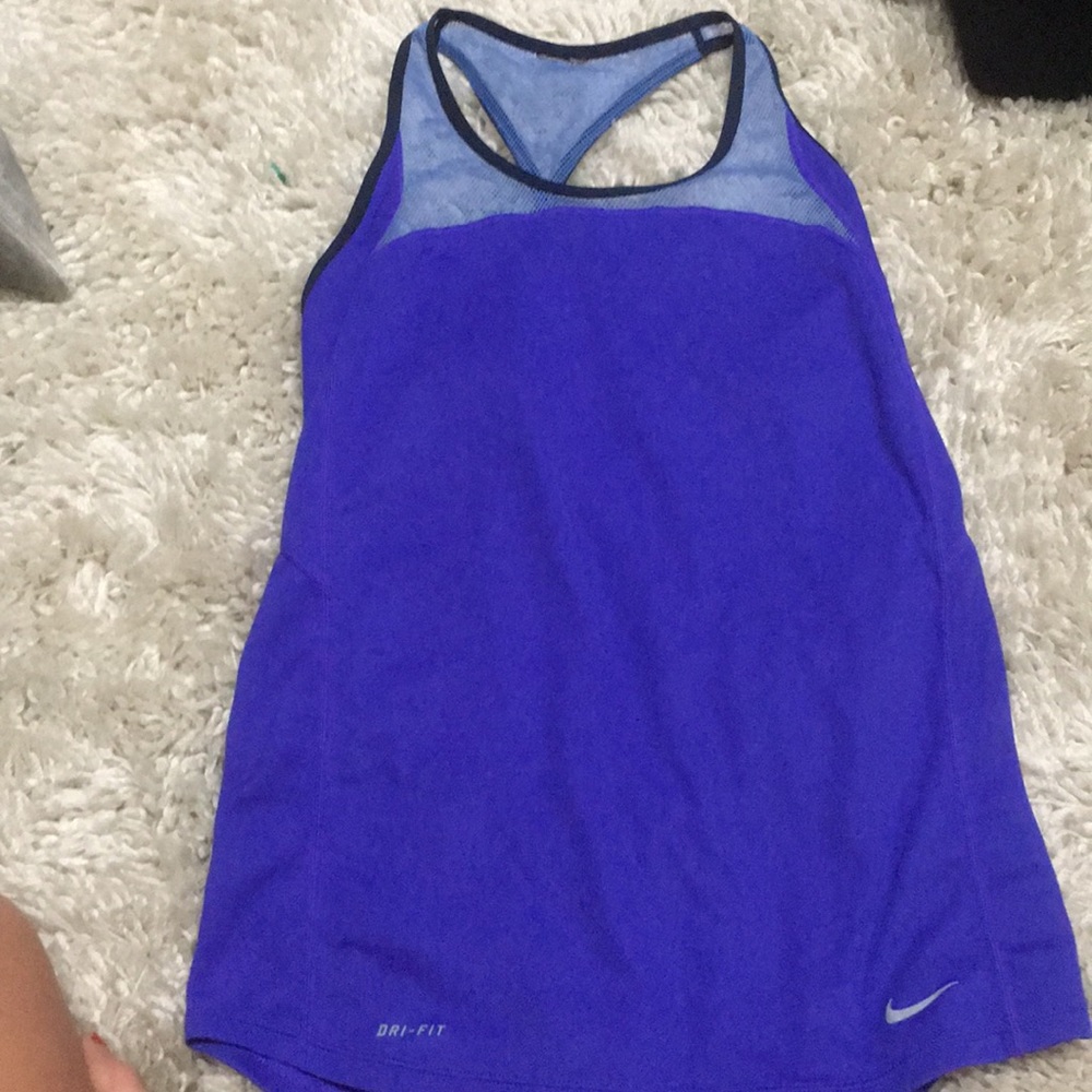 NIKE purple drifit tank top